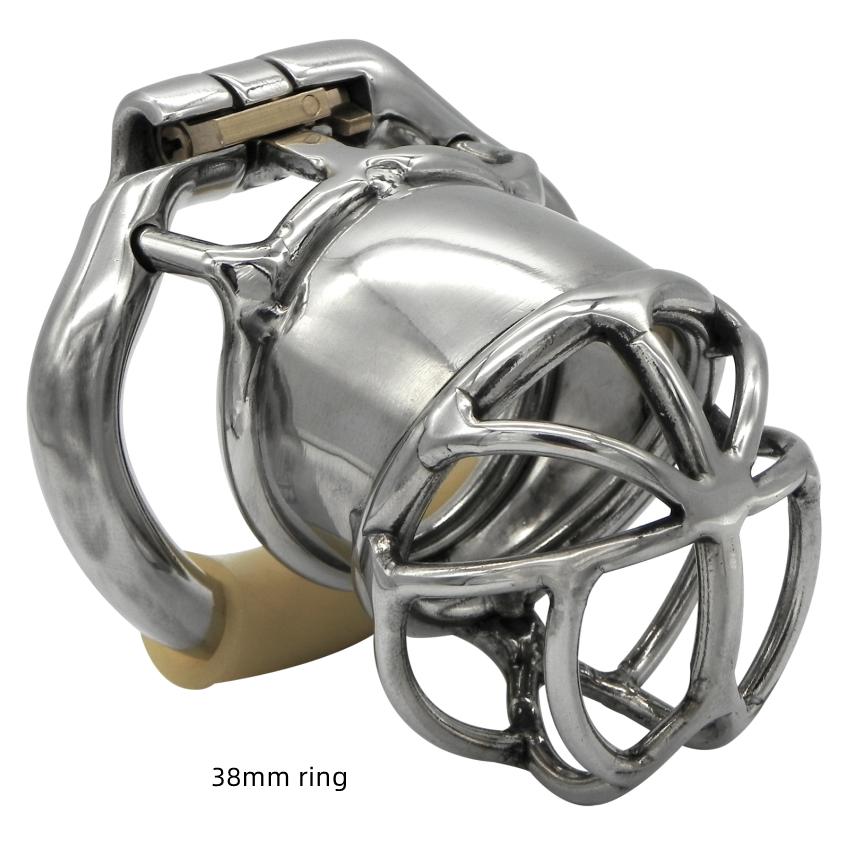 Ergonomic Stainless Steel Stealth Lock Male Chastity Device,Cock Cage,Penis Lock,Cock Ring,Chastity Belt, S063