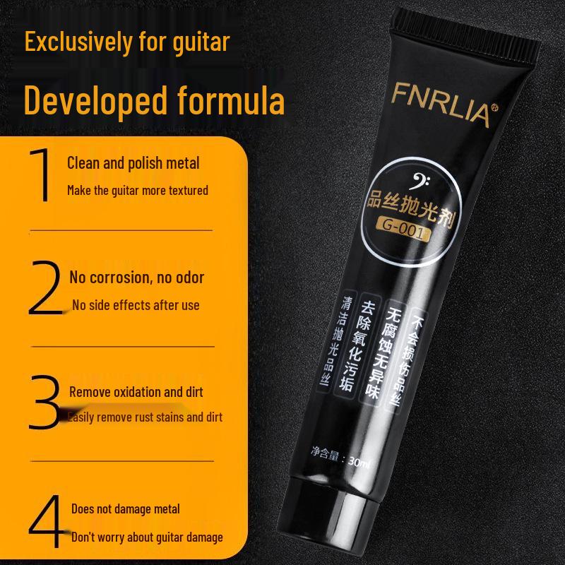 Guitar Fret Rust Remover & Metal Polishing Paste for Repair & Maintenance