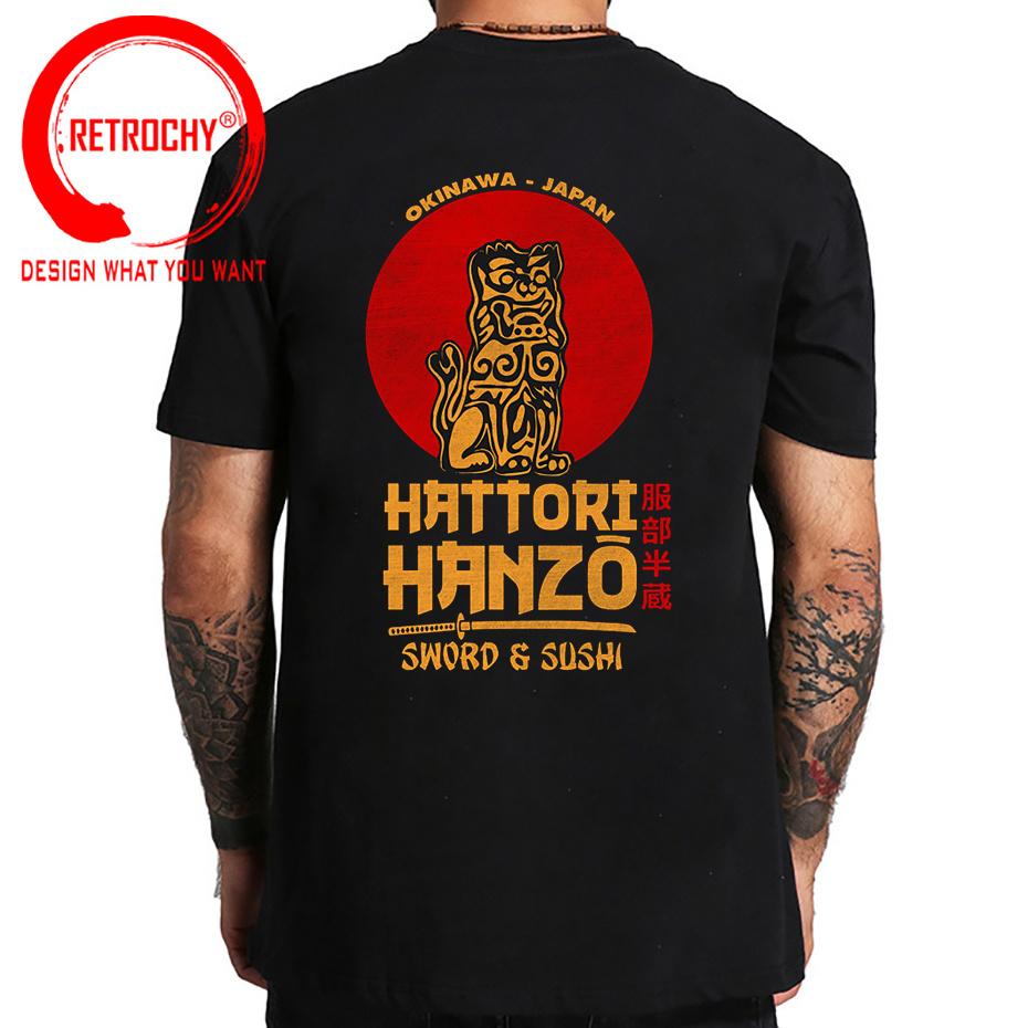 Unisexs Hattori Hanzo Sword And Sushi Quentin Tarantino T Shirt Unisex Harajuku Classic Tees For Unisex Unisex Casual Tee Shirt Tops Tees