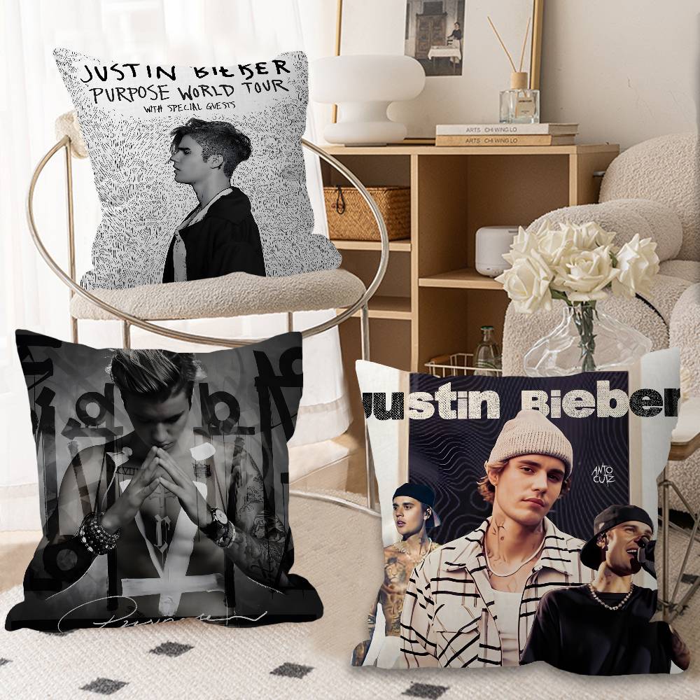 Singer J-Justin B-Bieber Pillowcase toon Gift Cushion Cover Bedroom Home Sofa Chair Seat Decor pillow case