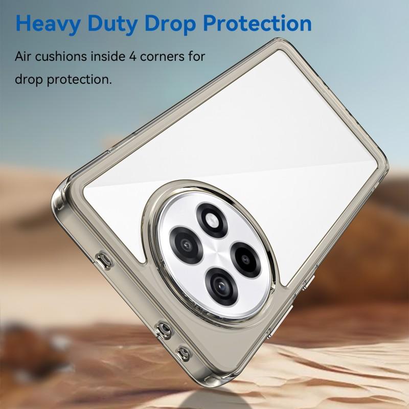 For OnePlus 13R 5G Phone Case WANLONFENG XC Series TPU Acrylic Cover with Tempered Glass (Big Lens Hole)