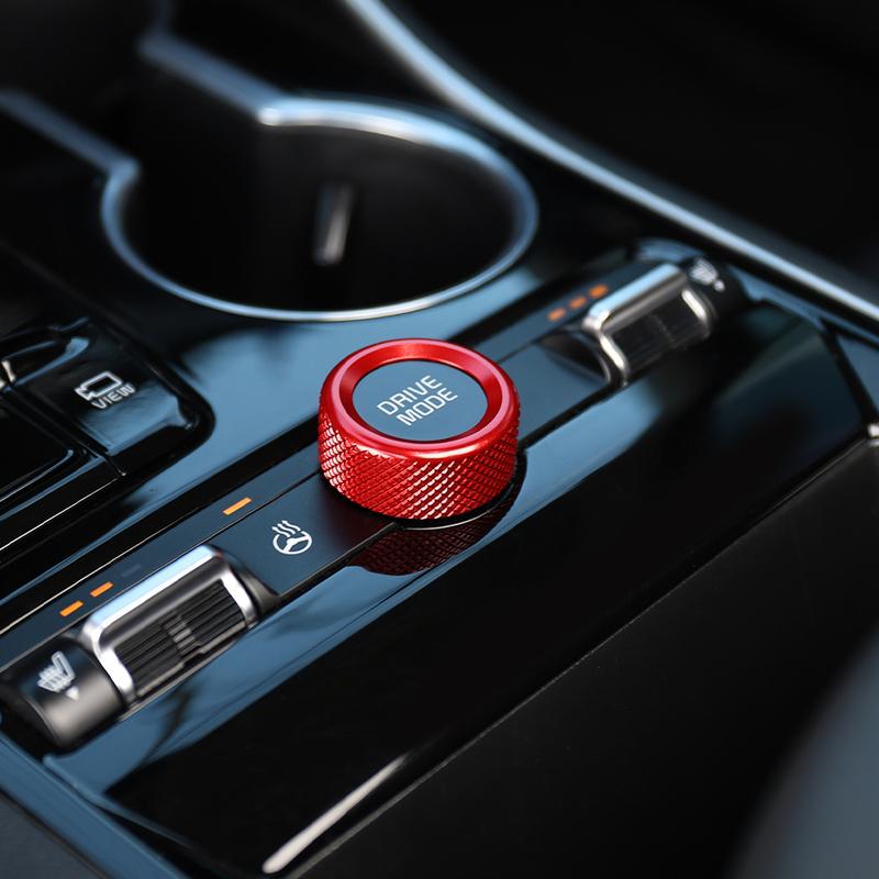 Aluminum Red Blue Black Air Conditioner Knob Trim Ring Control Adjust Button Cover For Kia K5 2025 PE