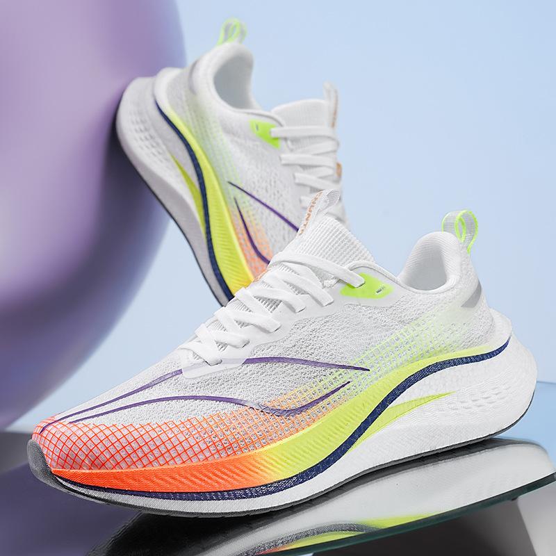 Rotes Kaninchen Pro Popcorn Carbon Board Laufschuhe Herren und Damen Ultraleicht und Atmungsaktiv Sport Professionelle Rennlaufschuhe Freizeitschuhe