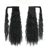 MERISIHAIR Cornish Wavy Long Hair Synthetic Fiber Extensions Lady Ponytail Wig Light Brown Ponytail