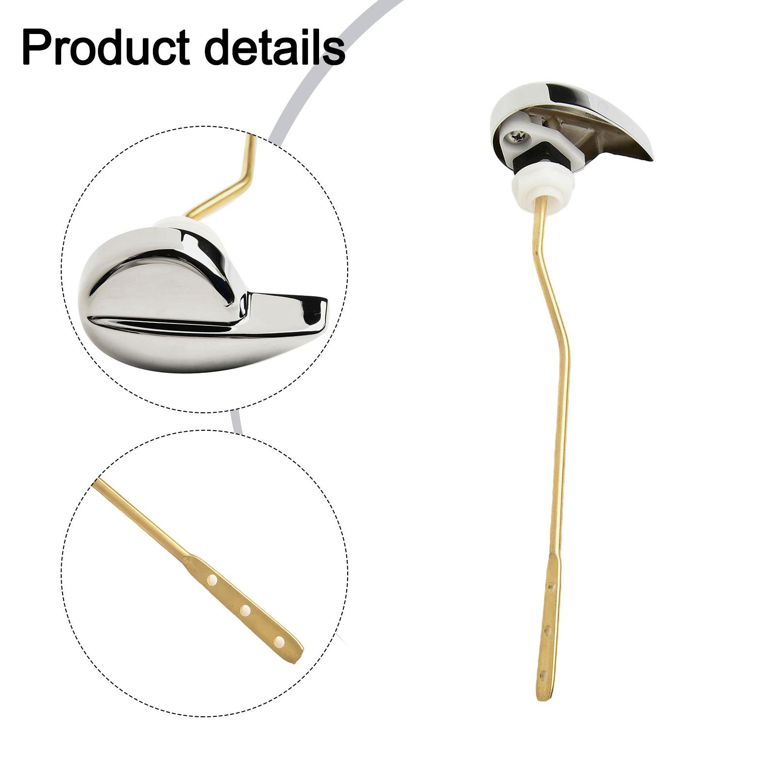 Toilet Lever Handle Toilet Tank Wrench 1pc 20cm Bathroom Tools Tank Flush Lever Chrome Toilet Flush Button Parts China Mainland