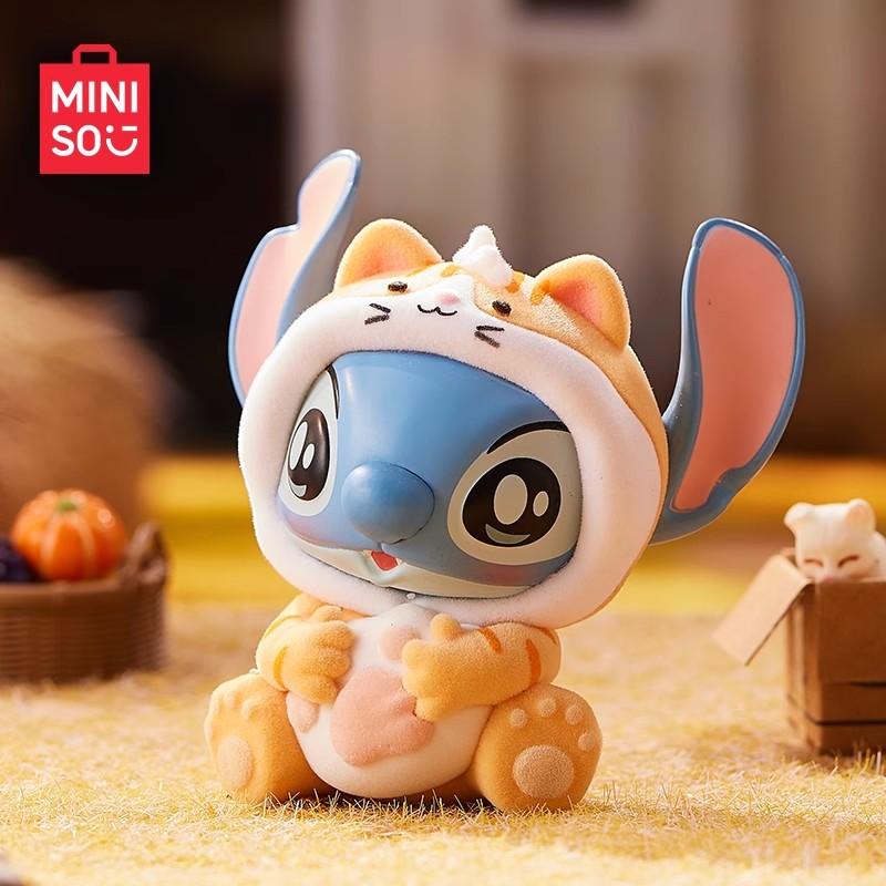 MINISO Disney Lilo Stitch Series Animal Party Blind Box Cute Surprise Box Figurine Decoration Cute Doll Xmas Hallowmas Toy