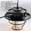 Retro Portable Camping Lantern Waterproof Emergency Light Dimmable Multiple color temperatures Hanging Tent Lamp for Outdoor