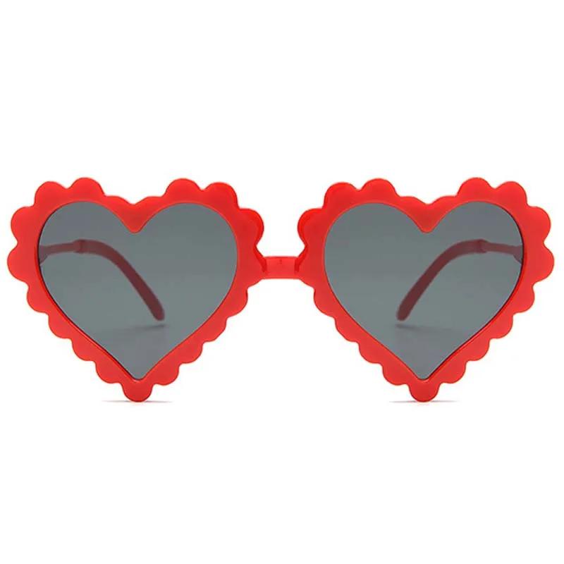 6pcs Heart Shaped Sunglasses For Children Boys Girls UV Eye Protection Sunglassese Outdoor Beach Cute Valentine's Day Party Gift