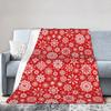 Merry Christmas Fleece Throw Blankets New Year Blanket for Bedding Bedroom Ultra-Soft Bed Rug