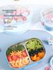 Kids' Cartoon Insulated Bento Box with Cutlery, Dual-Compartment, Food-Grade 304 Stainless Steel