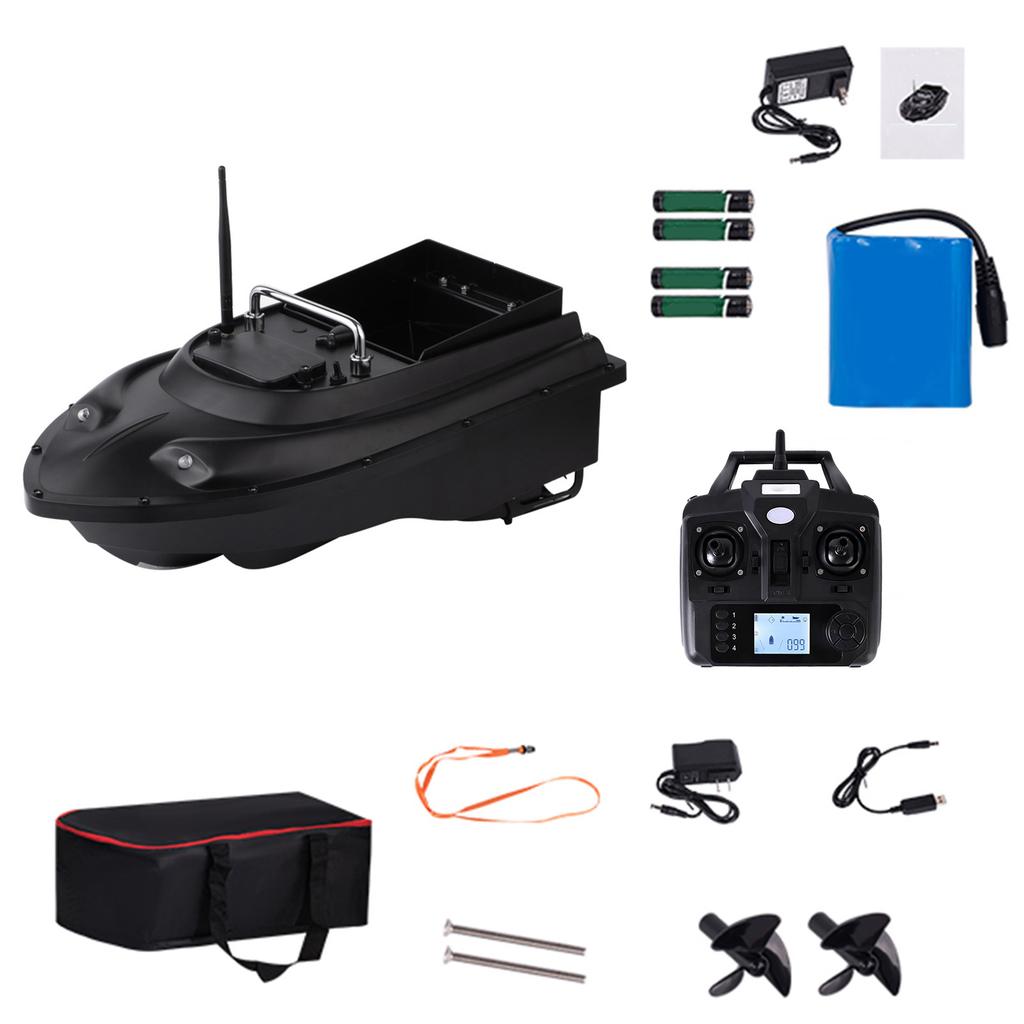 Bait Boat with LED Night Light 500M Long Distance Remote Control 4.4LBS Load Capacity for Fishing With GPS 5200MAH