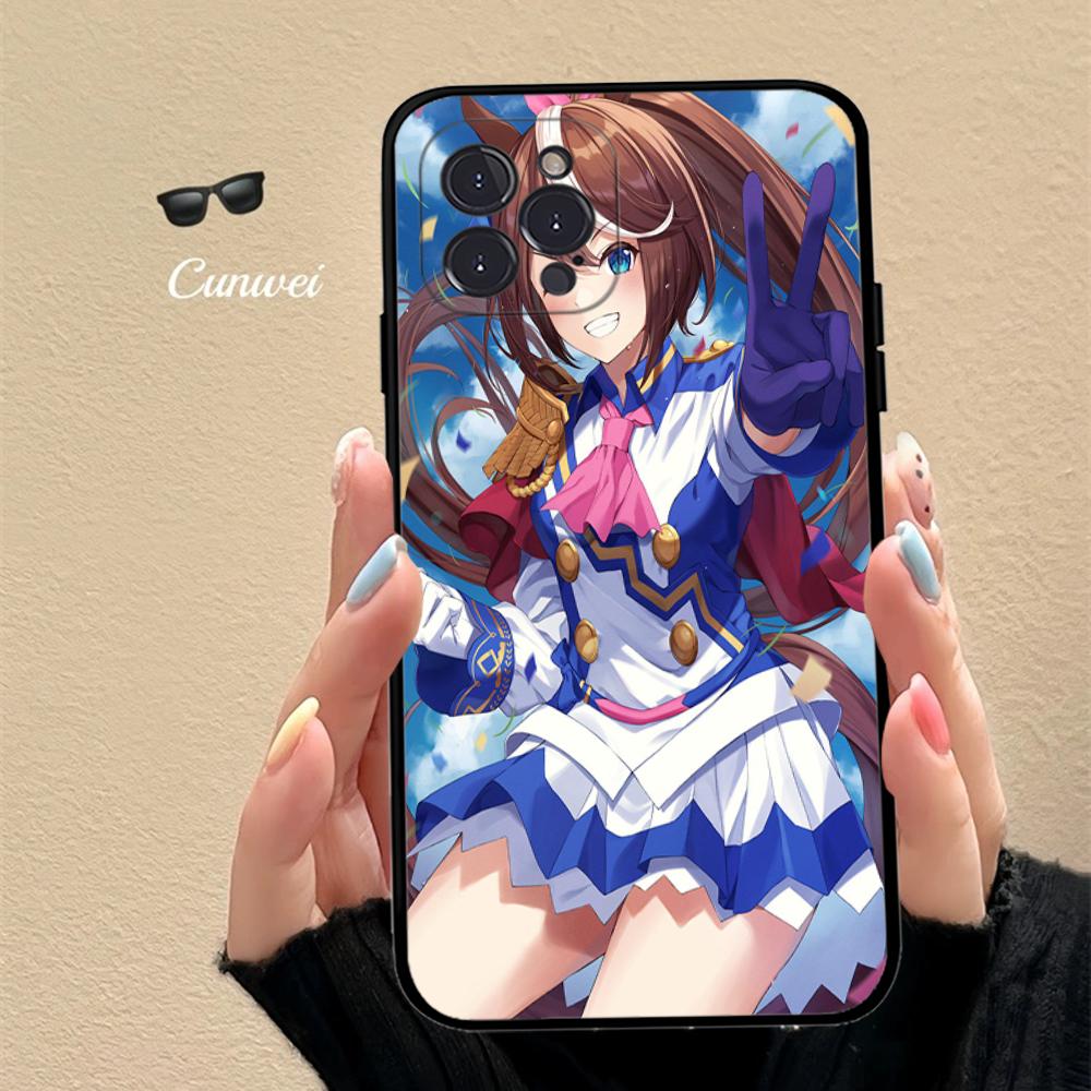 Anime Uma Musume Pretty Derby Tokai Teio Phone Case For IPhone 16 15 14 11 12 13 Mini Pro XS Max Cover 6 7 8 Plus X Funda Shell