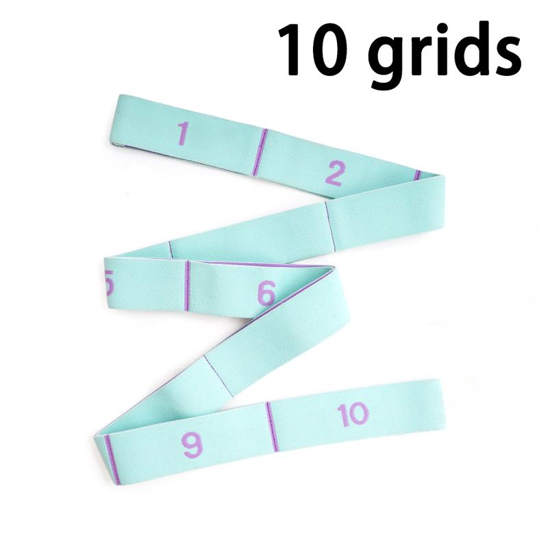 Multi Stage Yoga Stretch Band 11 Grid Elastic Band for Latin Dance Posture Correction and Flexibility Training