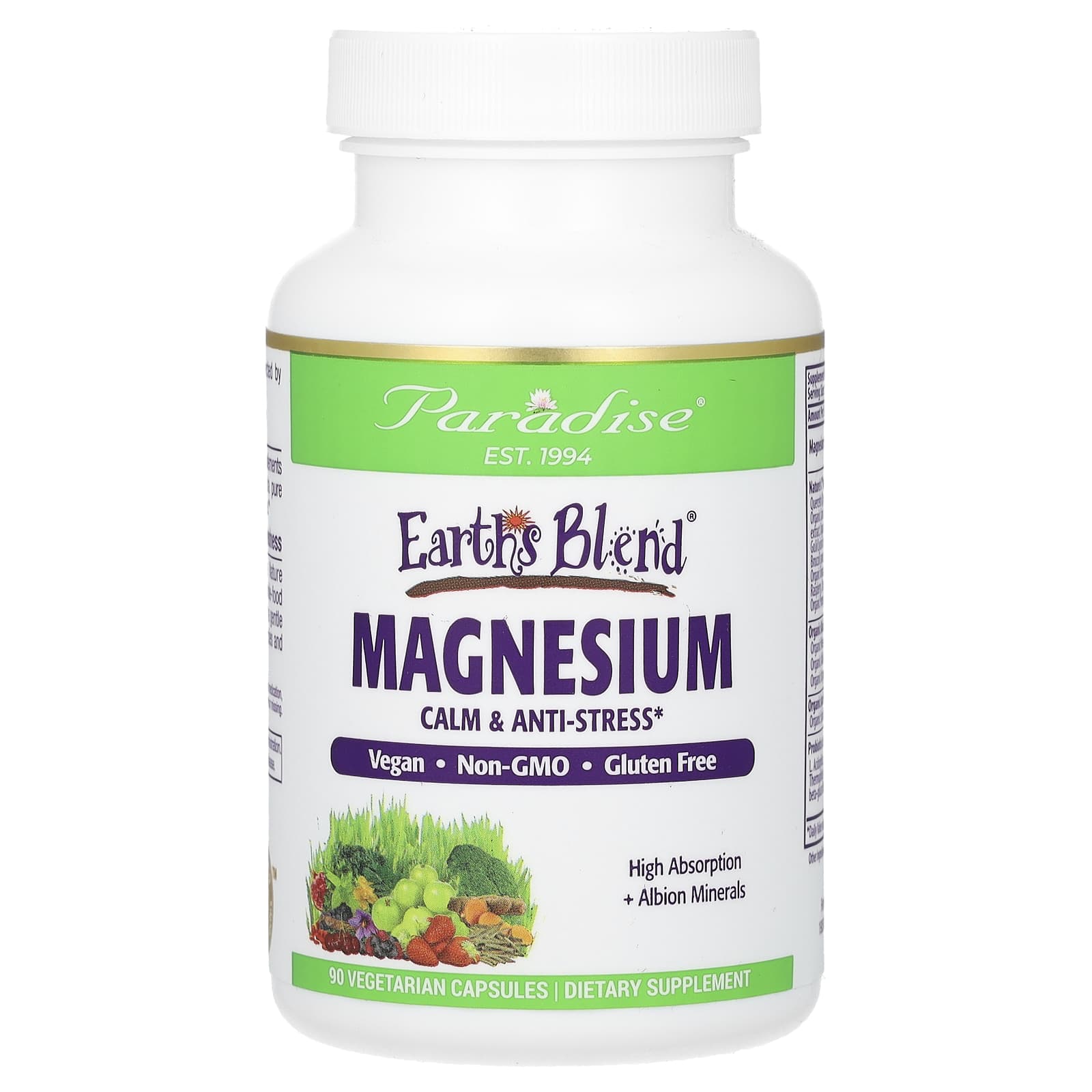 

Earth S Blend, Magnesium, Veggie Caps, 90