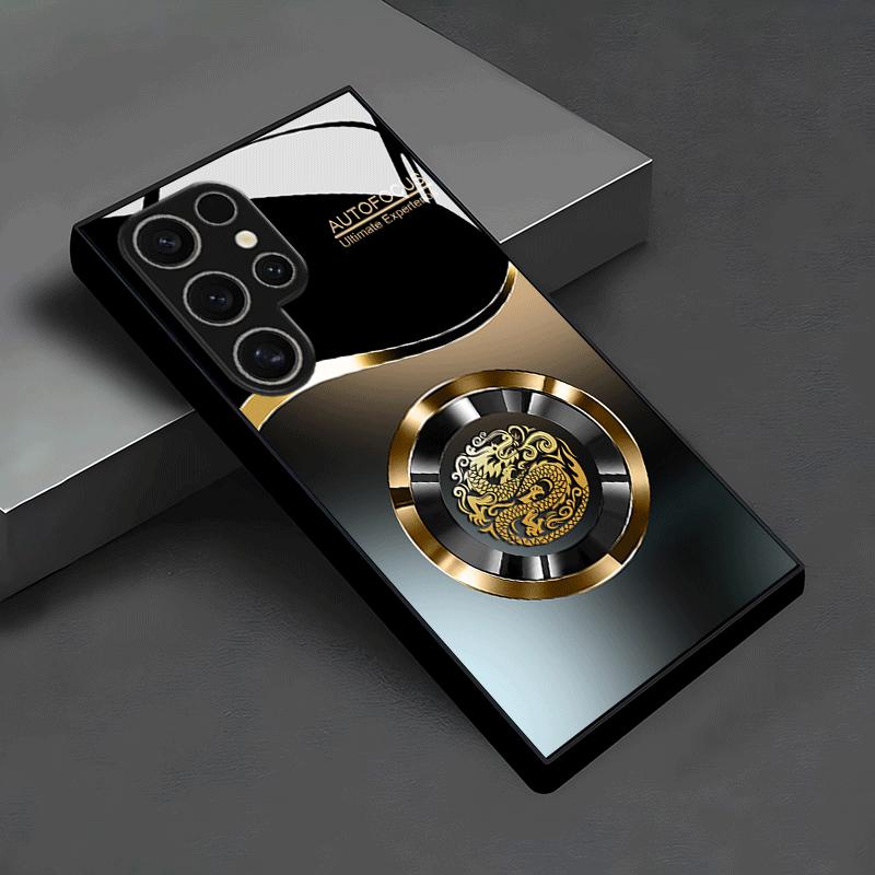 Gradation Business Exquisite Luxury High-end PhoneCase Glass PhoneCase for Samsung Galaxy S26 S25 S24 S23 S22 S21 FE,Ultra,Plus