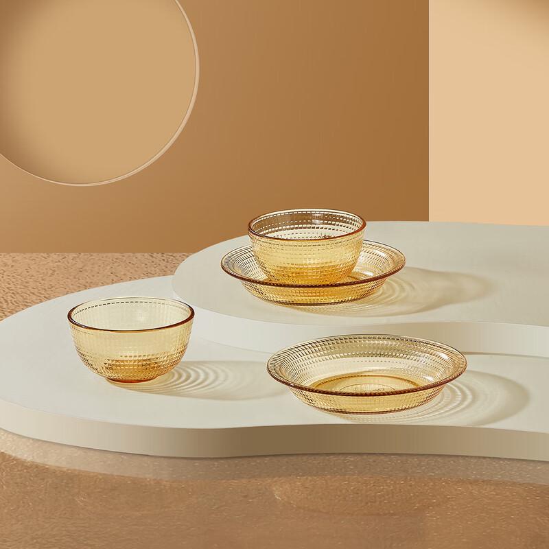 BOLIDOMI Star Grid High Boron Glass Dinnerware Set