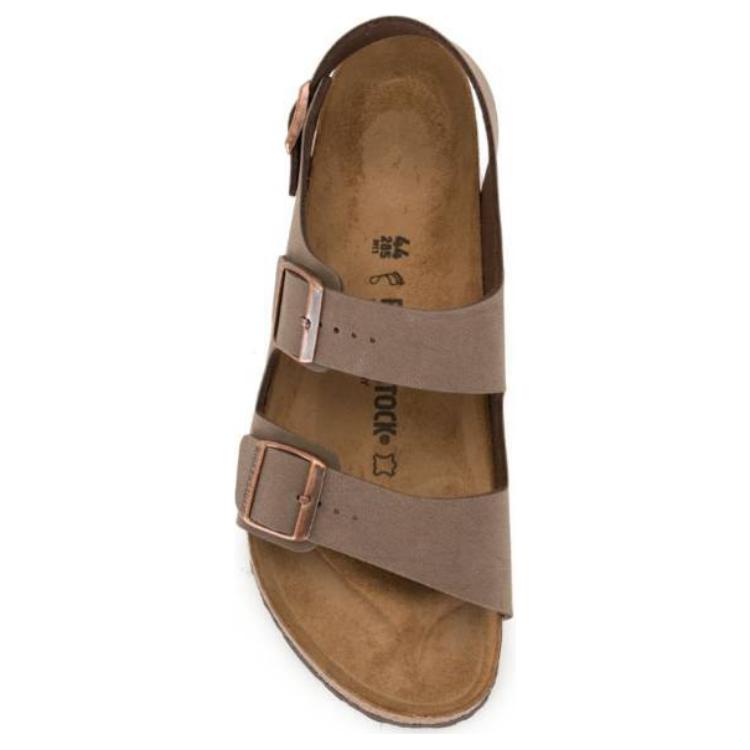 Birkenstock Milano Comfortable And Trendy One Strap Sandals Unisex Light Brown Wide Fit 634501