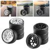 4 Pack Replacement Rubber Drift Tires for TT02 1:10 on-Road RC Car