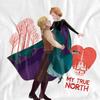 Frozen Unisex Adult My True North Anna Kristoff Valentine`s Day T-Shirt