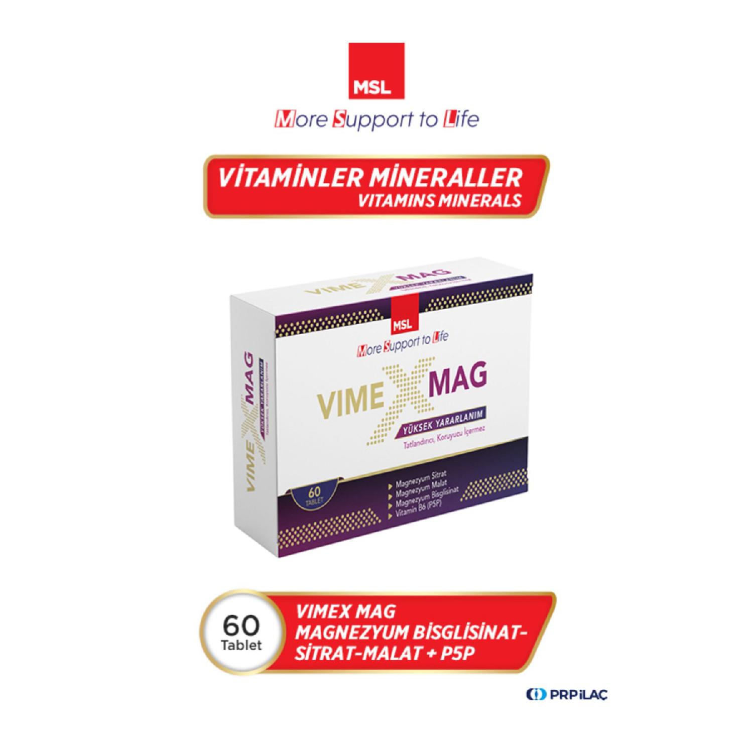

Vimex Vime Mag 60 Tablets