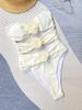 Sexy Women One Piece Swimsuit Female Swimwear High Waist Swimming Suit Bandeau Monokini Hollow Out Beachwear Bathing Suit