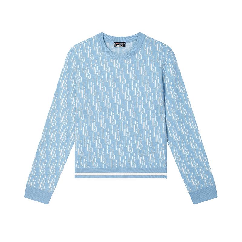 

New FILA Knitwear Women s Hanging Clock Blue F11W448406F-LB 175/92A/XL