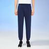 Anta Training Series Solid Color Logo Drawstring Straight Leg Cuffed Nine-Point Sports Pants Men Pants Midnight-Blue 152327306-2