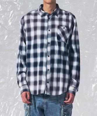 SCHISM INDUCING Vintage Check Shirt Blue