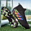 New Large-size Football Shoes Men's High-top Young Students Game Training Artificial Turf Long Broken Nails Football Shoes