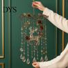 Christmas Holiday Ornaments Handmade Acrylic Wind Chimes for Window Decoration, Festive Hanging Garden Yard Wall Indoor Outdoor, Living Room