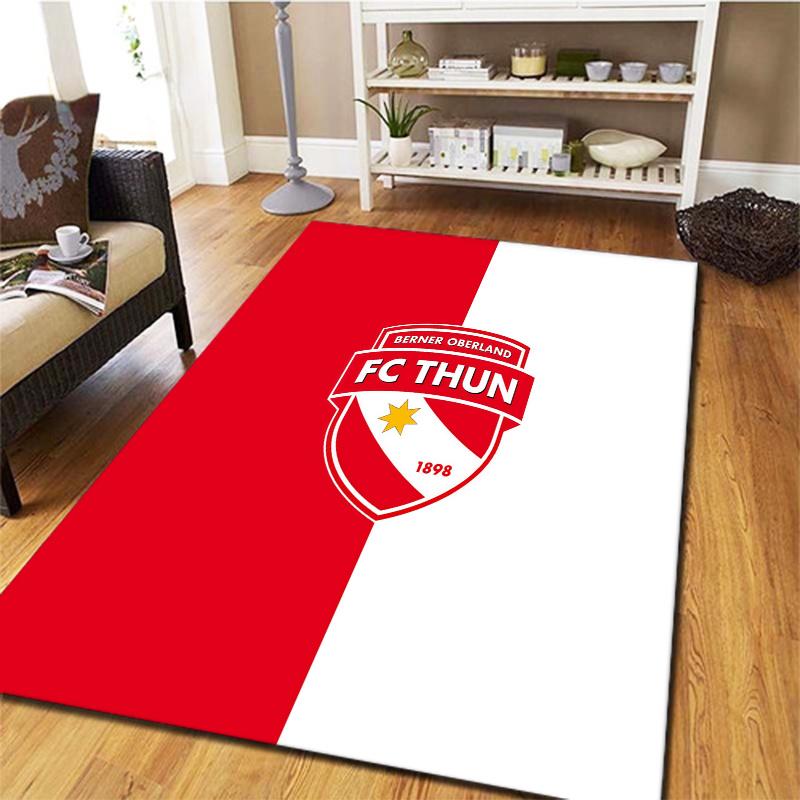 Fc Thun Logo Carpet Rug For Living Room Bedroom Home Sofa Decoration Kids Play Nonslip Floor Mat