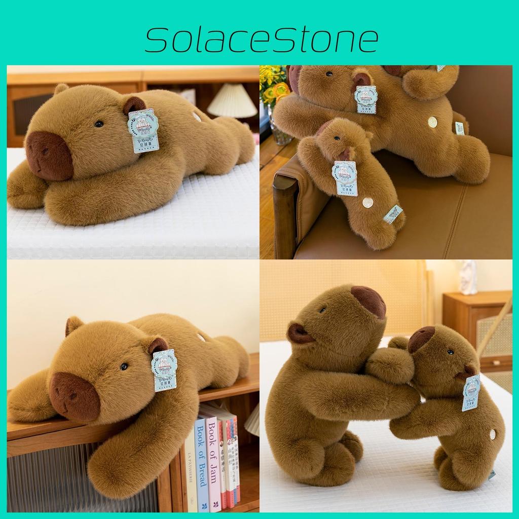 Capybara Toy Plush Cute Cartoon Stuffed Animal Kids Sleep Pillow Decor Home