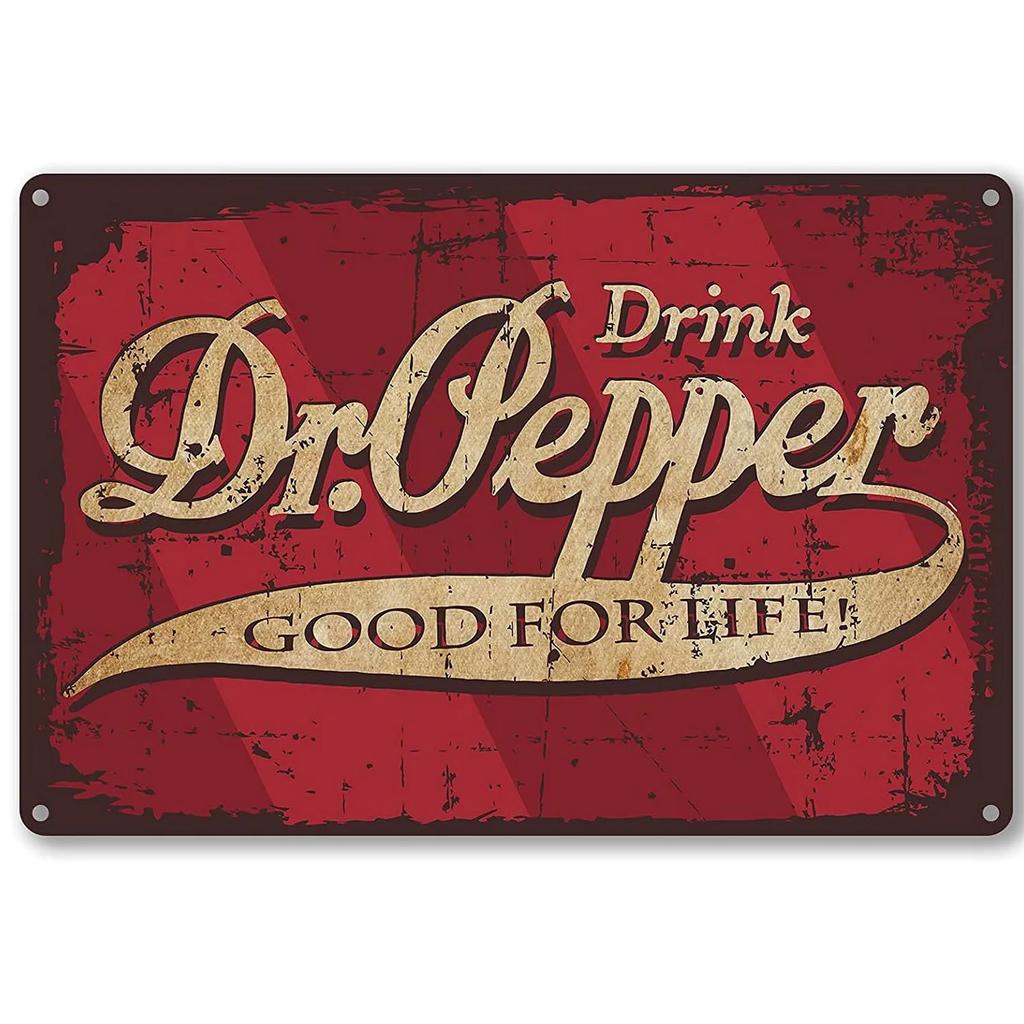 Dr. Pepper Cola Metal Signs Wall Art Posters Plaque Vintage Iron Painting Decoration for Man Cave Home Cafe Garage Club Bars