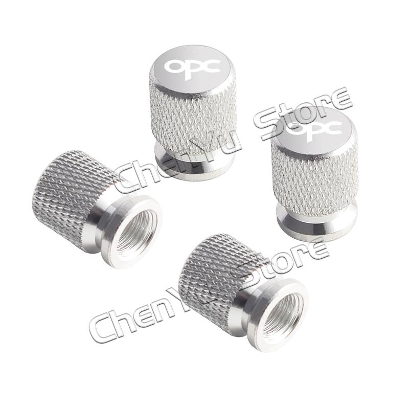 4Pcs OPC Logo Car Metal Wheel Tire Valve Caps Stem Case Dust Cap For Opel Astra Insignia Corsa Rocks Junior Accessories Styling