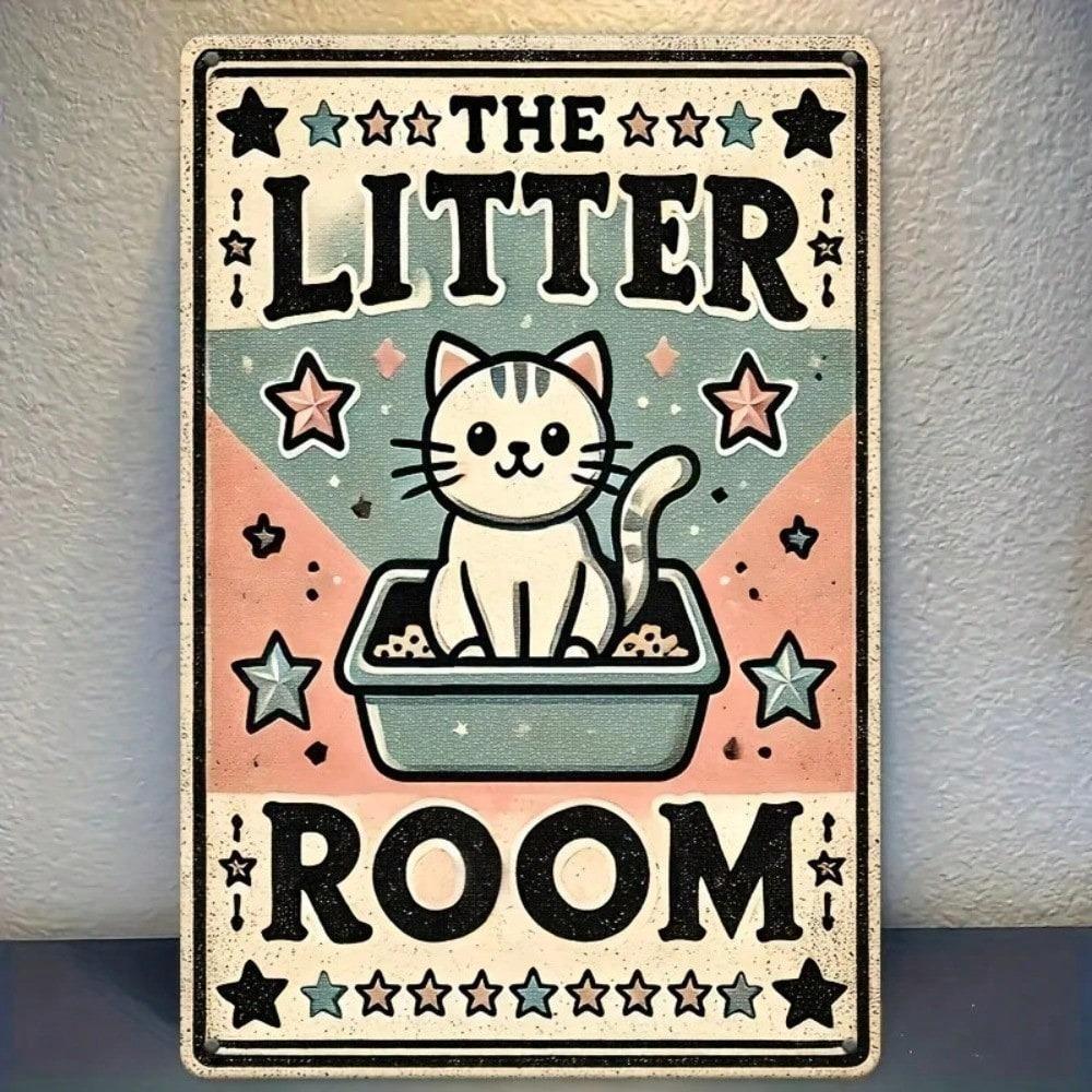 Vintage Metal Tin Sign Funny Bathroom Decor Iron Wall Art Retro Kitchen Home