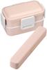 Skater Antibacterial Silent Trio and Dull Made In Set Chopsticks, Spoon, Fork, Pink, Japan, TAC1AG-A