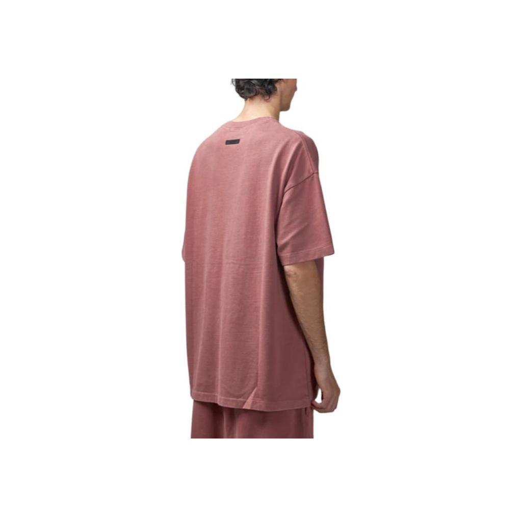 Fear of God Essentials Heavy Crewneck Tee Crimson Men Tops Red 125BT242006F
