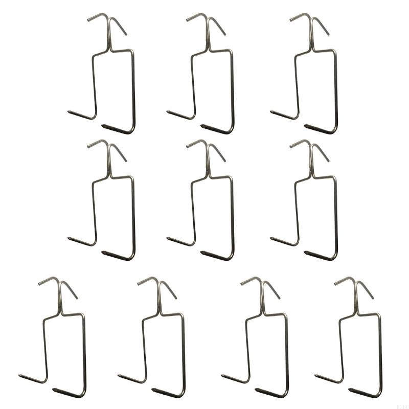 10pcs Stainless Steel Hooks Suitable for Barbecue Picnics and Homes Kitchen HX6C