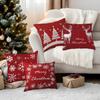 45X45Cm Christmas Decorations Pillowcase Bedroom Sofa Cushion Cover 100% Polyester Living Room Cushion Pillowcase Home Decor