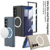 Luxury Magnetic Wireless Charging Rugged PC Case For Samsung Galaxy Z Fold 7 6 5 Full-pack Screen Front HD Film Shockproof Cover