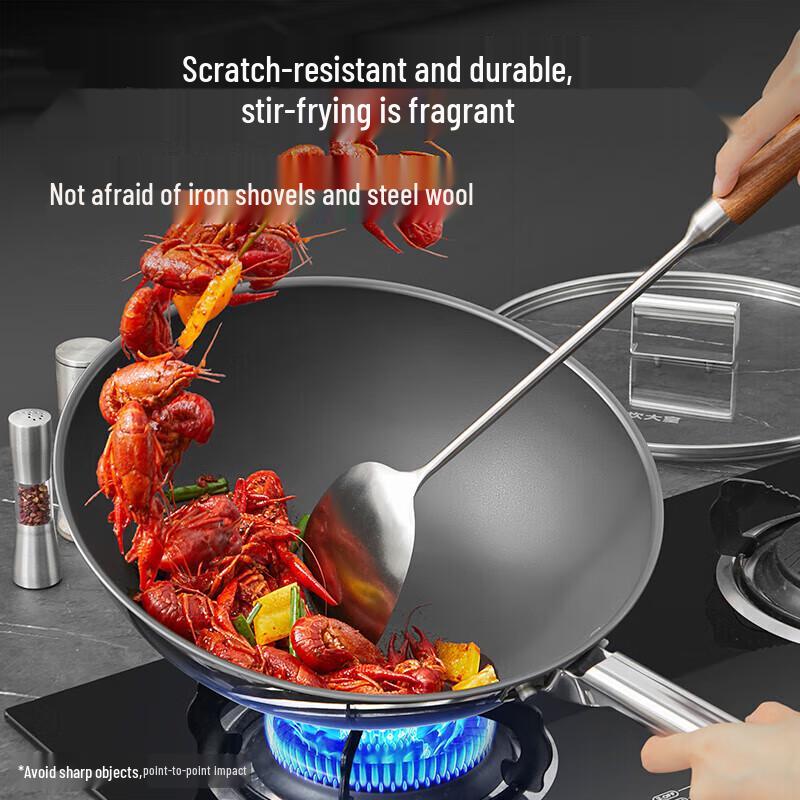 Chuida Huang 32cm Titanium Non-stick Wok & Utensil Set