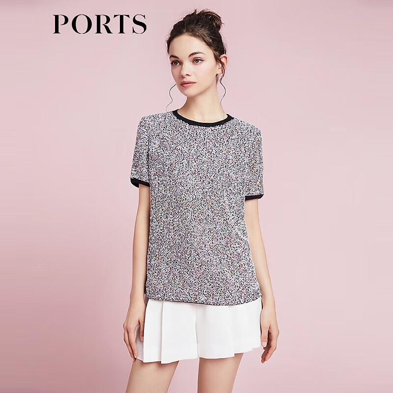 PORTS Women s Contrast Collar Casual Shirt S