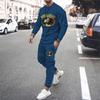 Reggae Sweatshirt Set Long Sleeve T-Shirt Casual Pants Sportswear Hip Hop Punk Street Men Oversized 2 Piece Set