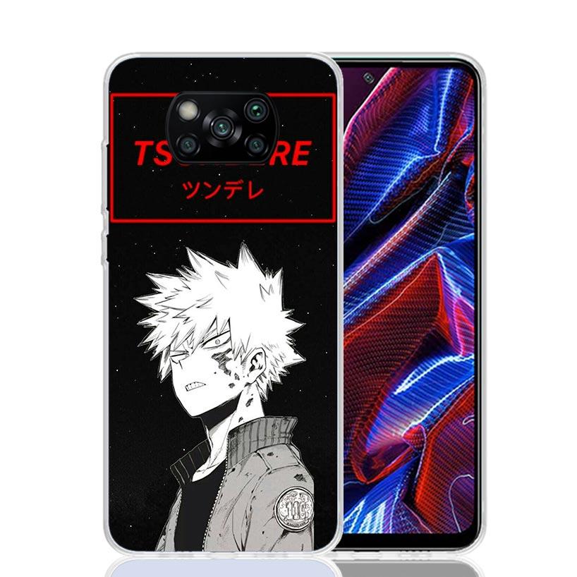 My Hero Bakugou Katsuki Case Phone Cover for Xiaomi Redmi Note 10 9 9S 8 8T 7 5 Pro Mi 12T 11T 10T 9T 12 11 Lite A3 A2 Trend Fun