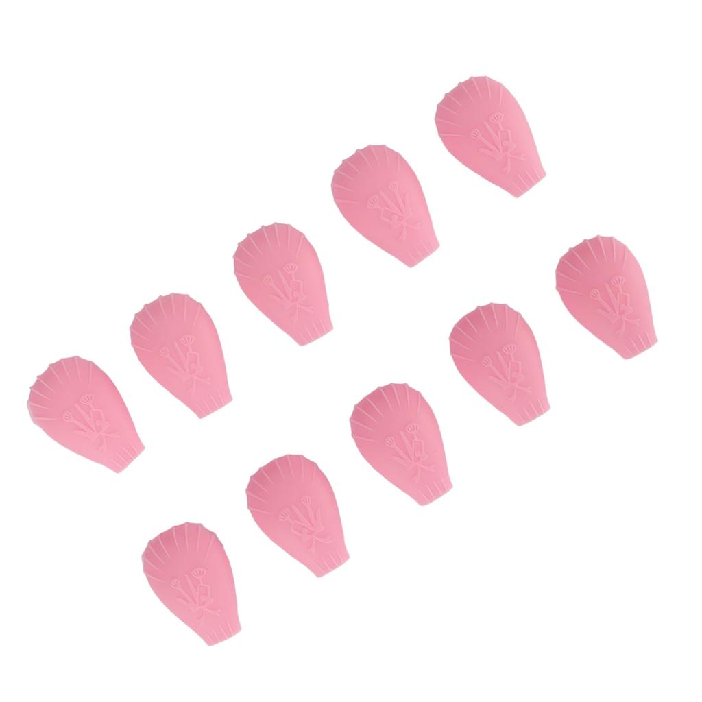 10pcs Eye Shadow Brush Covers Soft Silicone Dust Proof Makeup Brush Protector Covers