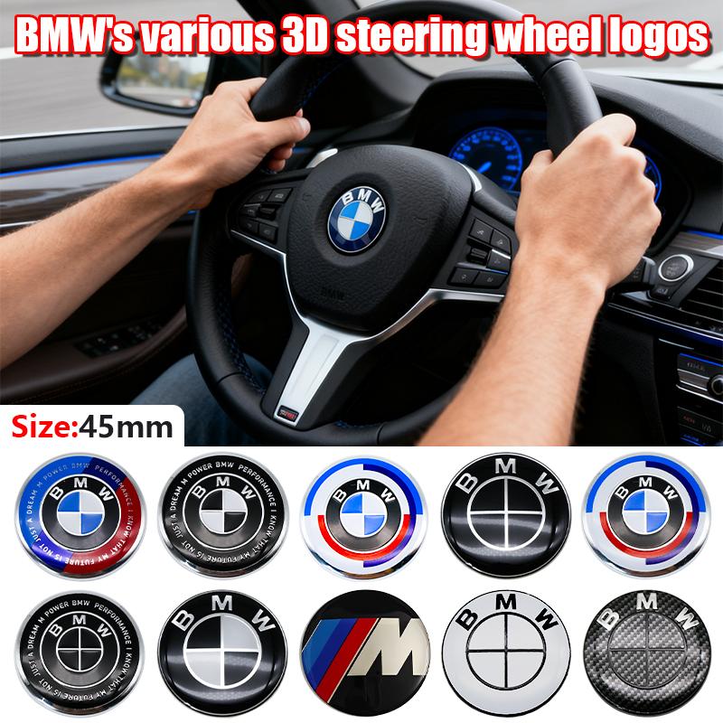 3D ABS Steering Wheel M Emblem Badge Cover For BMW E46 G80 F48 E84 G01 F30 G11 X1 X3 X5 X6 G07 Auto Styling Tuning Accessory gzhw17