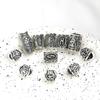 66Pcs Viking Rune Fashion Ornaments Unisex Silver Alloy Jewelry Styling Accessories for Cosplay and Daily Wear