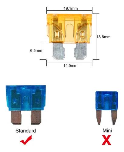 6 Way Fuse Block 6 Circuit Fuse Holder Dustproof 6P Fuse Box for Automotive Vehicle Modification