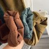 Retro cordfløyelbukser med høy midje Kvinner Vår Høst Rett Uformell bukser i full lengde Koreansk mote Baggy All Match Black Pant Plus Size