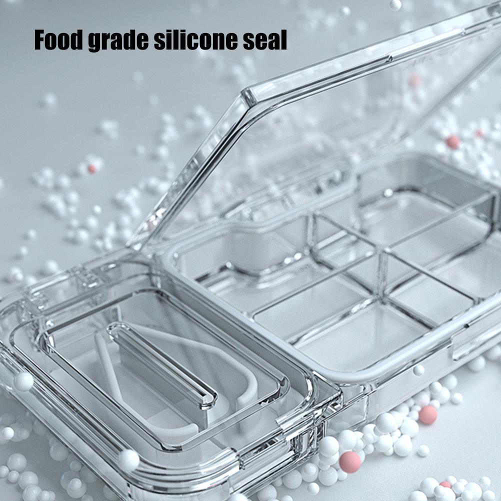 Pill Cutter Splitter for Small or Large Pills Four Grid Pill Organizer for Tablet Vitamin and Big